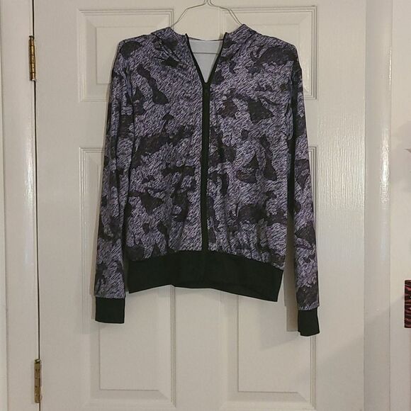 Shein Athletic camo zip up hoodie 0XL - Picture 1 of 3